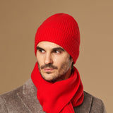 Mischa (red) - premium beanie made of soft Merino wool (unisex) - Schwartz & von Halen - EU - 3