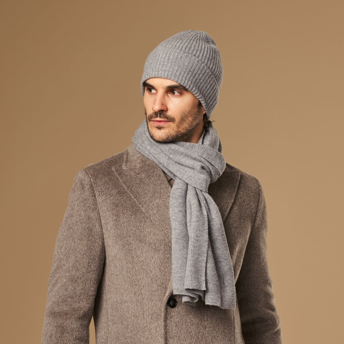 Mischa (grey) - premium beanie made of soft Merino wool (unisex) - Schwartz & von Halen - EU - 5