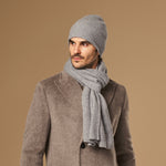 Mischa (grey) - premium beanie made of soft Merino wool (unisex) - Schwartz & von Halen - EU - 5