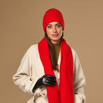 Mischa (red) - premium beanie made of soft Merino wool (unisex) - Schwartz & von Halen - EU - 6