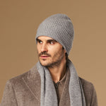 Mischa (grey) - premium beanie made of soft Merino wool (unisex) - Schwartz & von Halen - EU - 7