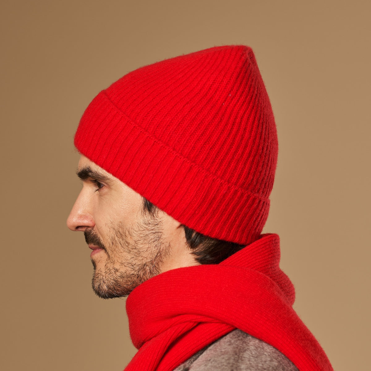 Mischa (red) - premium beanie made of soft Merino wool (unisex) - Schwartz & von Halen - EU - 7