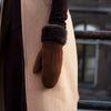 Beauvoire - suede mittens with luxurious sheep fur lining - Schwartz & von Halen - US - 6