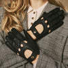 Cecilia (black) - Exclusive peccary leather women's driving gloves- Schwartz & von Halen - US - 3