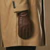 Charles (brown) – Luxurious American deerskin leather gloves with warm cashmere lining- Schwartz & von Halen - US - 2