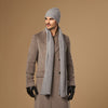 Charlie (grey) - premium scarf made of soft Merino wool (unisex) - Schwartz & von Halen - US - 5