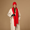 Charlie (red) - premium scarf made of soft Merino wool (unisex) - Schwartz & von Halen - US - 3