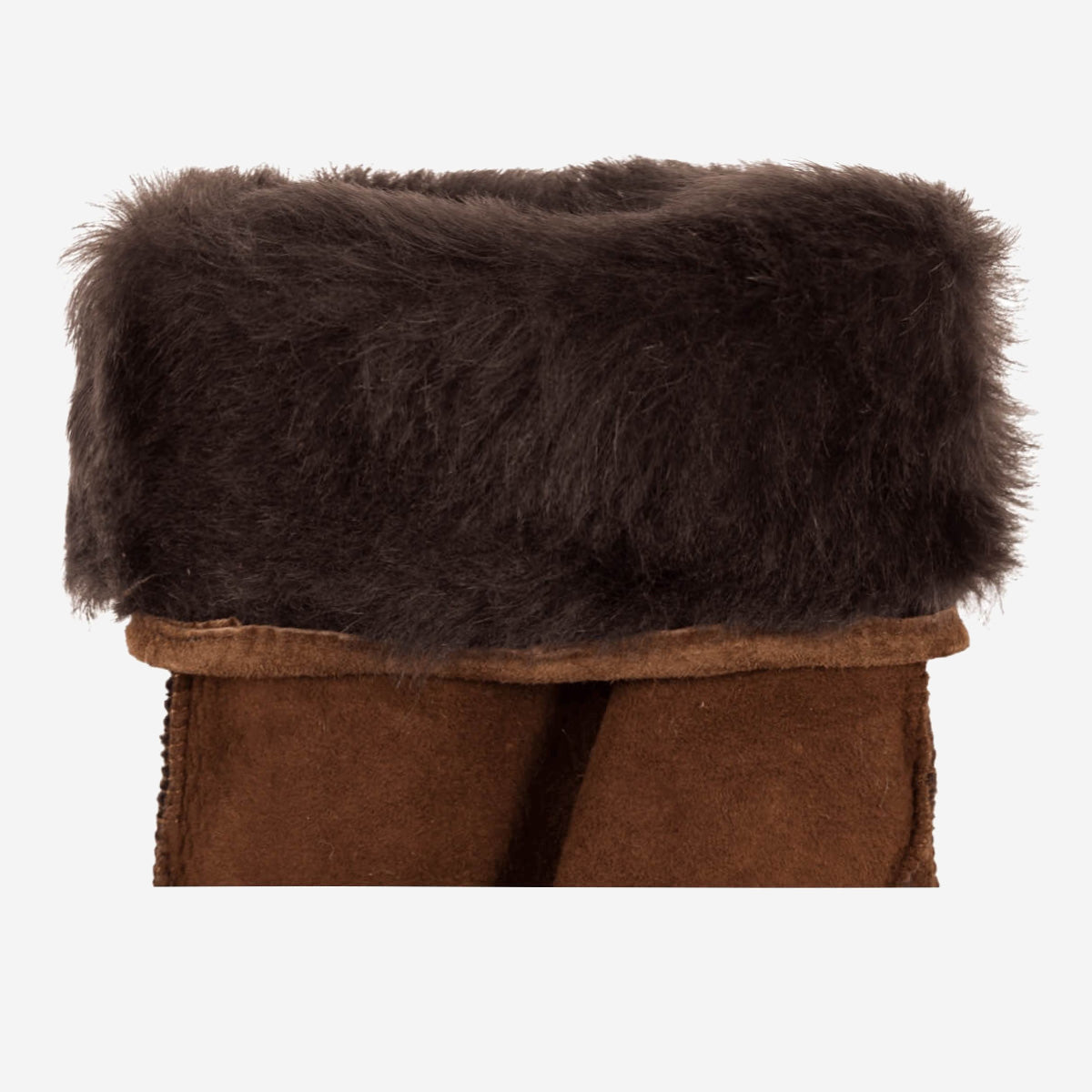 Clooney (brown) - suede leather gloves with luxurious sheep fur lining - Schwartz & von Halen - US - 3
