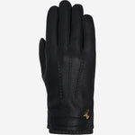 Columbus (black) – luxurious deerskin (American deerskin) leather gloves with warm wool lining - Schwartz & von Halen - US - 1
