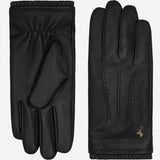 Columbus (black) – luxurious deerskin (American deerskin) leather gloves with warm wool lining - Schwartz & von Halen - US - 3
