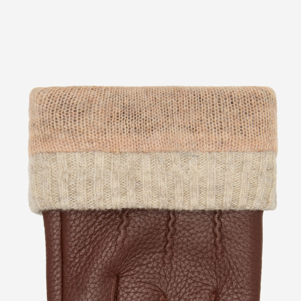 Columbus (brown) – luxurious deerskin (American deerskin) leather gloves with warm wool lining - Schwartz & von Halen - US - 4