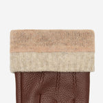 Columbus (brown) – luxurious deerskin (American deerskin) leather gloves with warm wool lining - Schwartz & von Halen - US - 4