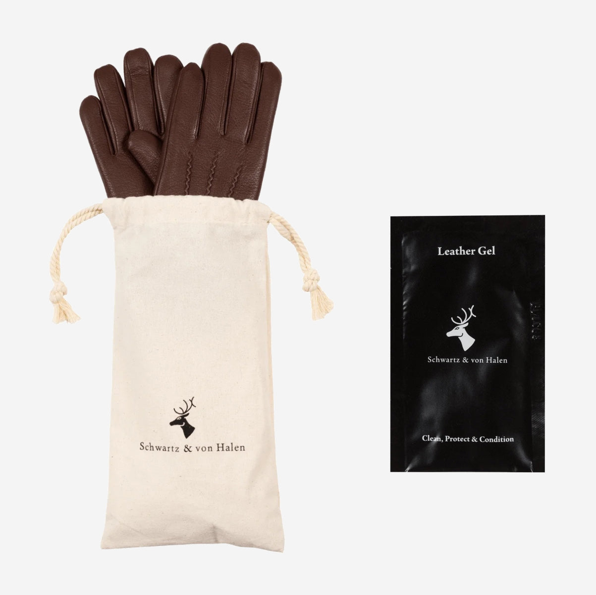 Free Cotton Pouch and Leather Gel -  - Schwartz & von Halen - US - 1