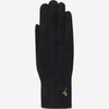 Elizabeth (black) - suede leather gloves with warm faux fur lining - Schwartz & von Halen - US - 1