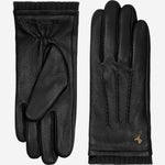 Emily (black) – deerskin (American deerskin) leather gloves with warm wool lining - Schwartz & von Halen - US - 3