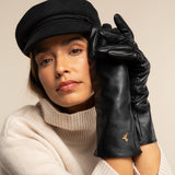 Emma - extra-long sheepskin leather gloves with wool/cashmere lining & touchscreen feature - Schwartz & von Halen - US - 2
