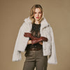 Emma - brown - Extra-long sheepskin leather gloves with luxurious cashmere lining & touchscreen feature - Schwartz & von Halen - US - 3