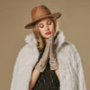 Emma - taupe - Extra-long sheepskin leather gloves with luxurious cashmere lining & touchscreen feature - Schwartz & von Halen - US -  5