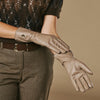 Emma - taupe - Extra-long sheepskin leather gloves with luxurious cashmere lining & touchscreen feature - Schwartz & von Halen - US - 6