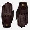 Gosling (dark brown) – Classic men's lambskin driving gloves with touchscreen feature