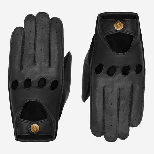 Gosling - black – Classic men's lambskin driving gloves with touchscreen feature - Schwartz & von Halen - US - 3