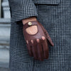 Gosling - brown – Classic men's lambskin driving gloves with touchscreen feature - Schwartz & von Halen - US - 6