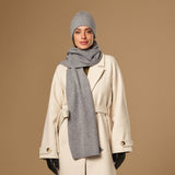 Charlie (grey) - premium scarf made of soft Merino wool (unisex) - Schwartz & von Halen - EU - 2
