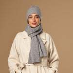Charlie (grey) - premium scarf made of soft Merino wool (unisex) - Schwartz & von Halen - EU - 6