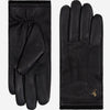 Harvey (black) - goatskin leather gloves with luxurious wool lining & touchscreen feature - Schwartz & von Halen - US - 3