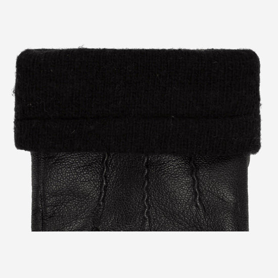 Harvey (black) - goatskin leather gloves with luxurious wool lining & touchscreen feature - Schwartz & von Halen - US - 4