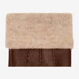 Harvey (brown) - Goatskin leather gloves with luxurious wool lining & touchscreen feature