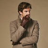 Harvey - brown - Goatskin leather gloves with luxurious wool lining & touchscreen feature - Schwartz & von Halen - US - 7