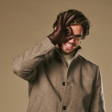 Harvey (brown) - Goatskin leather gloves with luxurious wool lining & touchscreen feature