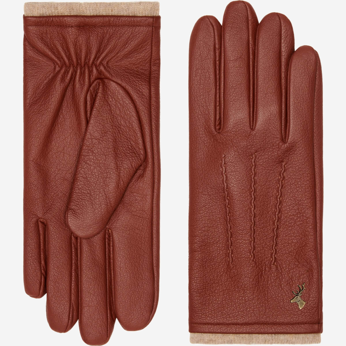 RUBSONS Gants Moto Cuir Chèvre Avec Protection Knuckle - Homme