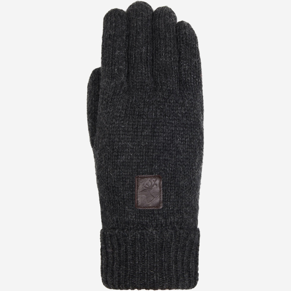Hudson (dark grey) - knitted gloves from Shetland wool with warm fleece lining - Schwartz & von Halen - US - 1