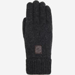 Hudson (dark grey) - knitted gloves from Shetland wool with warm fleece lining - Schwartz & von Halen - US - 1