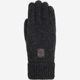Hudson (dark grey) - knitted gloves from Shetland wool with warm fleece lining - Schwartz & von Halen - US - 1
