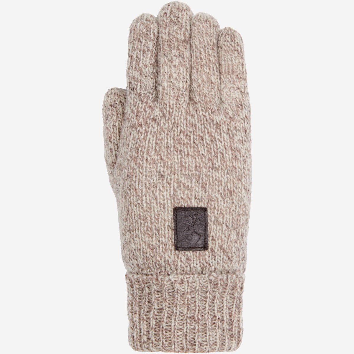 Hudson (light grey) - knitted gloves from Shetland wool with warm fleece lining - Schwartz & von Halen - US - 1