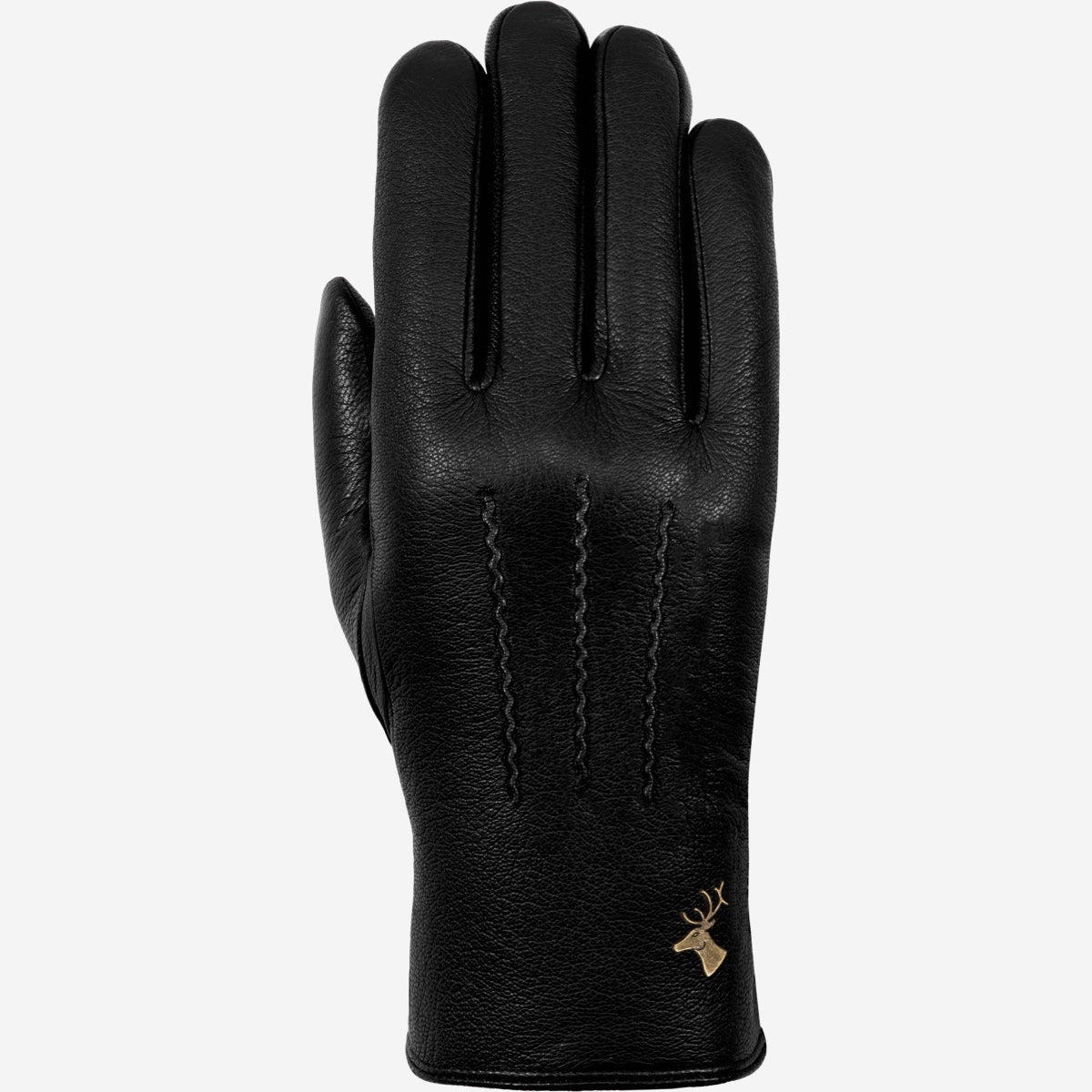 Hunter (black) – goatskin leather gloves with lambswool lining & touchscreen feature - Schwartz & von Halen - US - 1