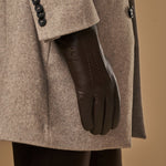 Hunter - brown – Goatskin gloves with lambswool lining & touchscreen feature - Schwartz & von Halen - US - 11