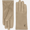 Ivy (beige) – sheepskin leather gloves with wool/cashmere lining & touchscreen feature  - Schwartz & von Halen - US - 3