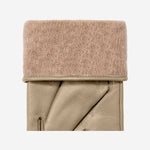 Ivy (beige) – sheepskin leather gloves with wool/cashmere lining & touchscreen feature  - Schwartz & von Halen - US - 4