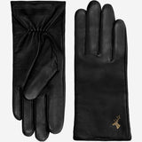 Ivy (black) – sheepskin leather gloves with wool/cashmere lining & touchscreen feature - Schwartz & von Halen - US - 3