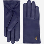 Ivy (blue) – sheepskin leather gloves with wool/cashmere lining & touchscreen feature  - Schwartz & von Halen - US - 3