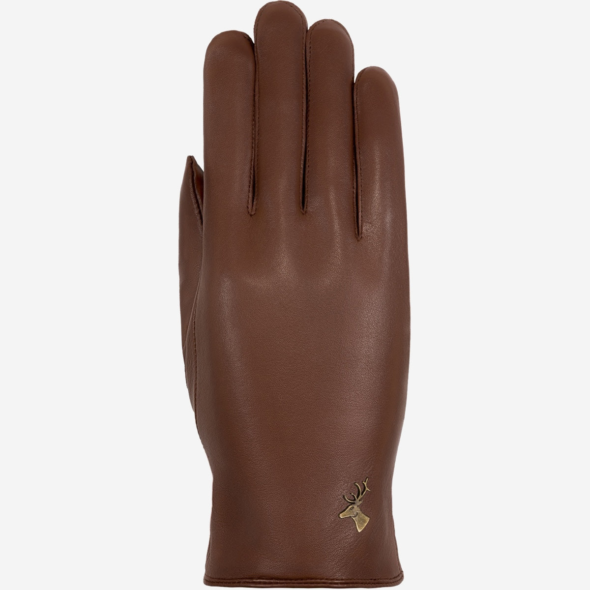 Ivy (brown) - sheepskin leather gloves with wool/cashmere lining & touchscreen feature  - Schwartz & von Halen - US - 1