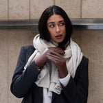 Ivy (brown) - sheepskin leather gloves with wool/cashmere lining & touchscreen feature  - Schwartz & von Halen - US - 2