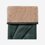 Ivy (dark green) - sheepskin leather gloves with wool/cashmere lining & touchscreen feature  - Schwartz & von Halen - US - 4