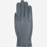 Ivy (grey) – sheepskin leather gloves with wool/cashmere lining & touchscreen feature  - Schwartz & von Halen - US - 2