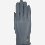 Ivy (grey) – sheepskin leather gloves with wool/cashmere lining & touchscreen feature  - Schwartz & von Halen - US - 2