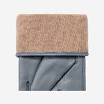 Ivy (grey) – sheepskin leather gloves with wool/cashmere lining & touchscreen feature  - Schwartz & von Halen - US - 4